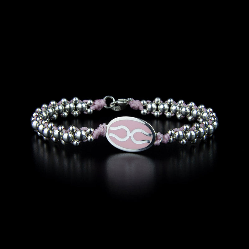 Bracciale con ovale con smalto