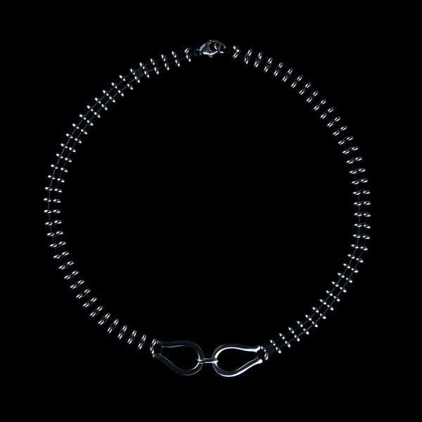 Girocollo con cubi di Ematite ed argento