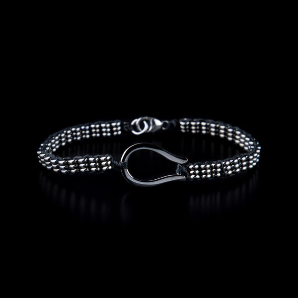 Bracciale con rondelle a tre file